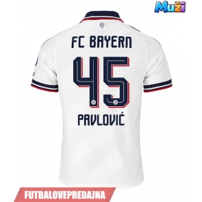 Lacne Muži Futbalové dres Bayern Munich Aleksandar Pavlovic #45 2026-27 Krátky Rukáv - Preč